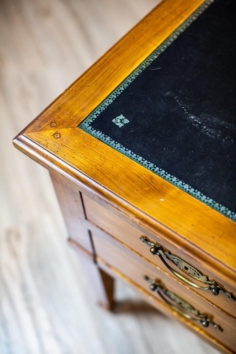 photo for sale 20th Century Grand Ash Prewar Desk With Brass Fillings