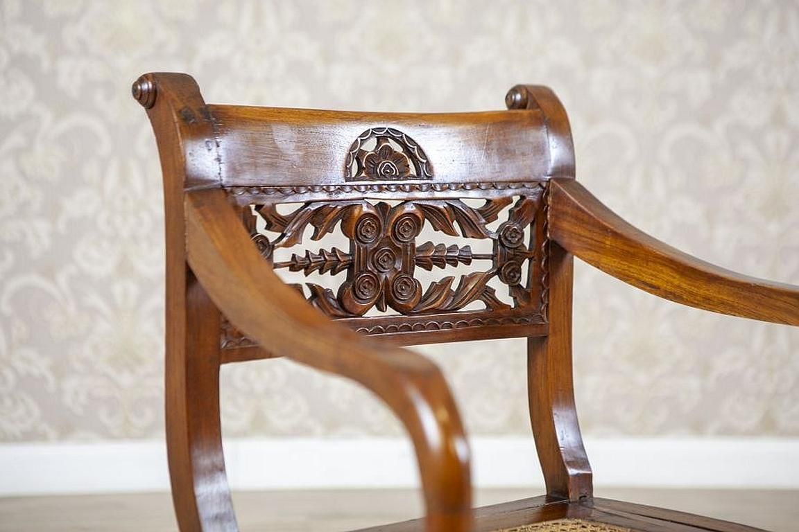 Furniture 19th Century Rosewood Parlor Set With Carved Backrests photo
