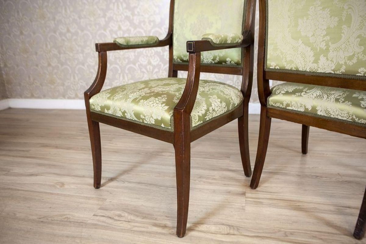 Furniture Set Of Antique English Walnut Furniture From The Late 19th Century photo