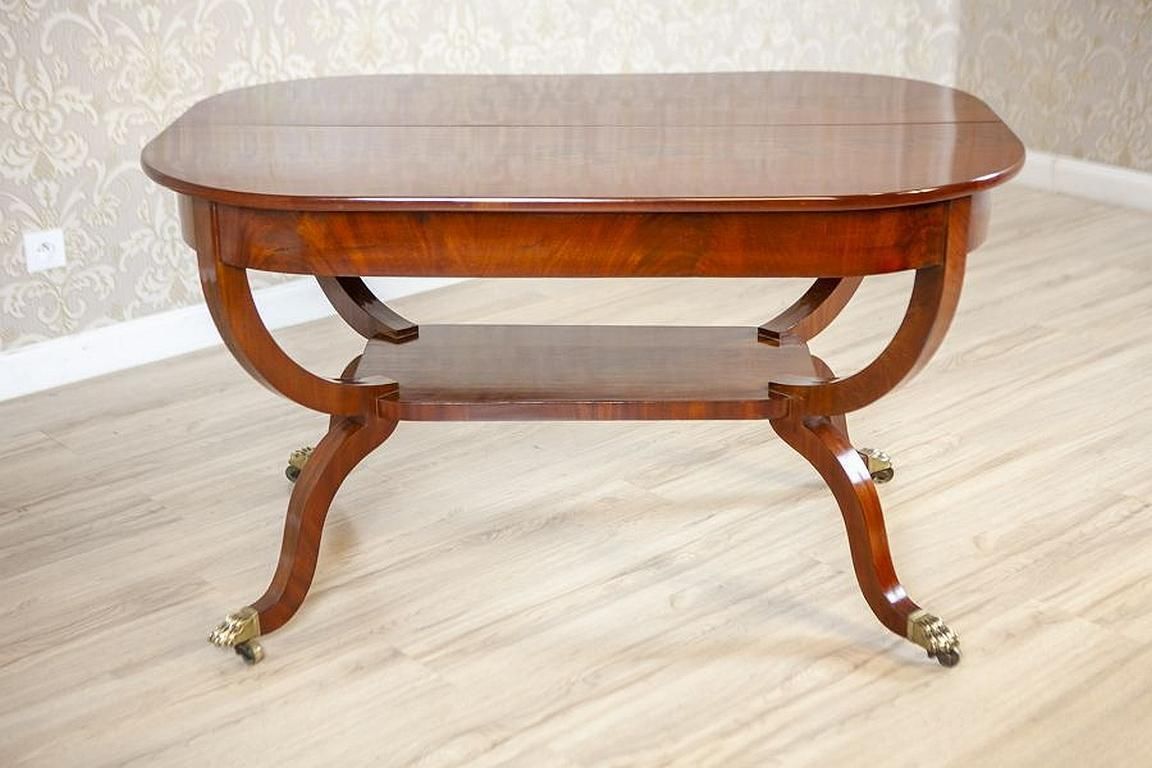 Biedermeier Mahogany Center Table From The Late 19th Century photo furniture