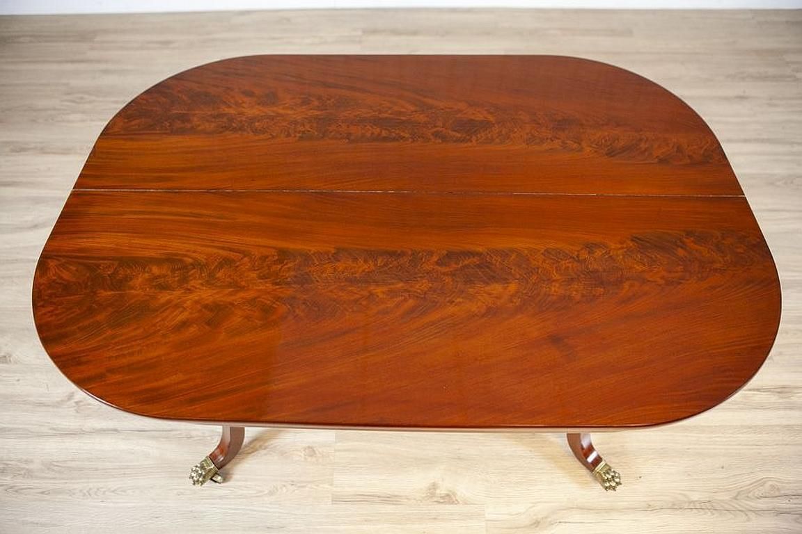 Biedermeier Mahogany Center Table From The Late 19th Century photo vinterior