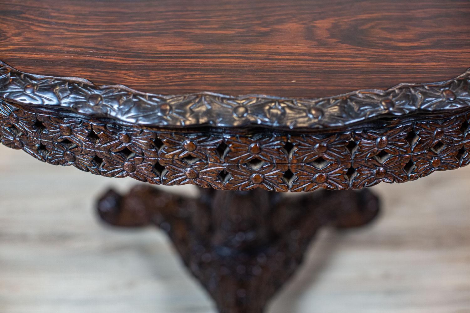 photo for sale Decorative Rosewood Table From The Turn Of The 19th And 20th Centuries