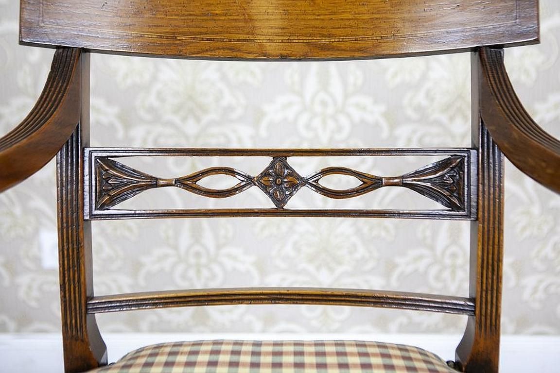 photo furniture Set Of Stylized Oak Armchairs From The Mid. 20th Century In Light Colors