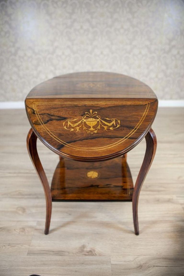 19th Century Inlaid Rosewood Tea Table photo 1633.0