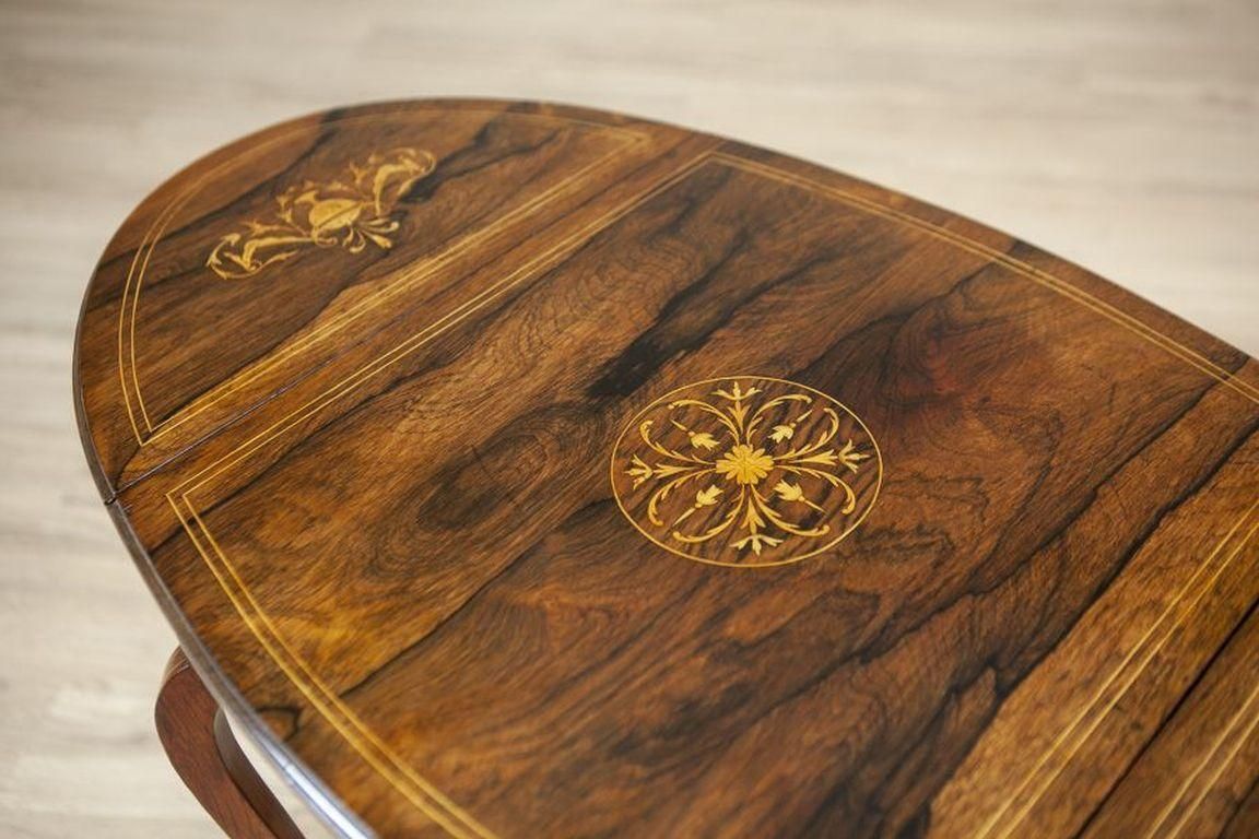 19th Century Inlaid Rosewood Tea Table photo buy
