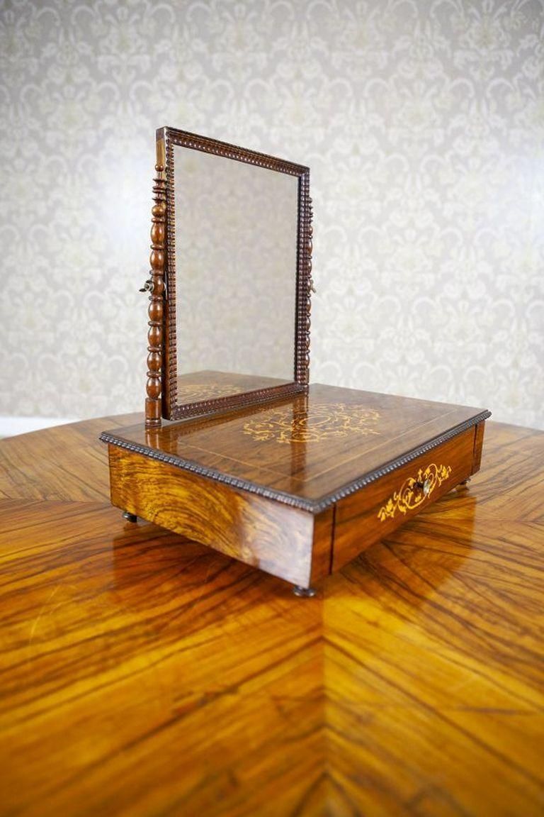 Portable, Inlaid Rosewood Dressing Table From The 1910 1920s photo furniture