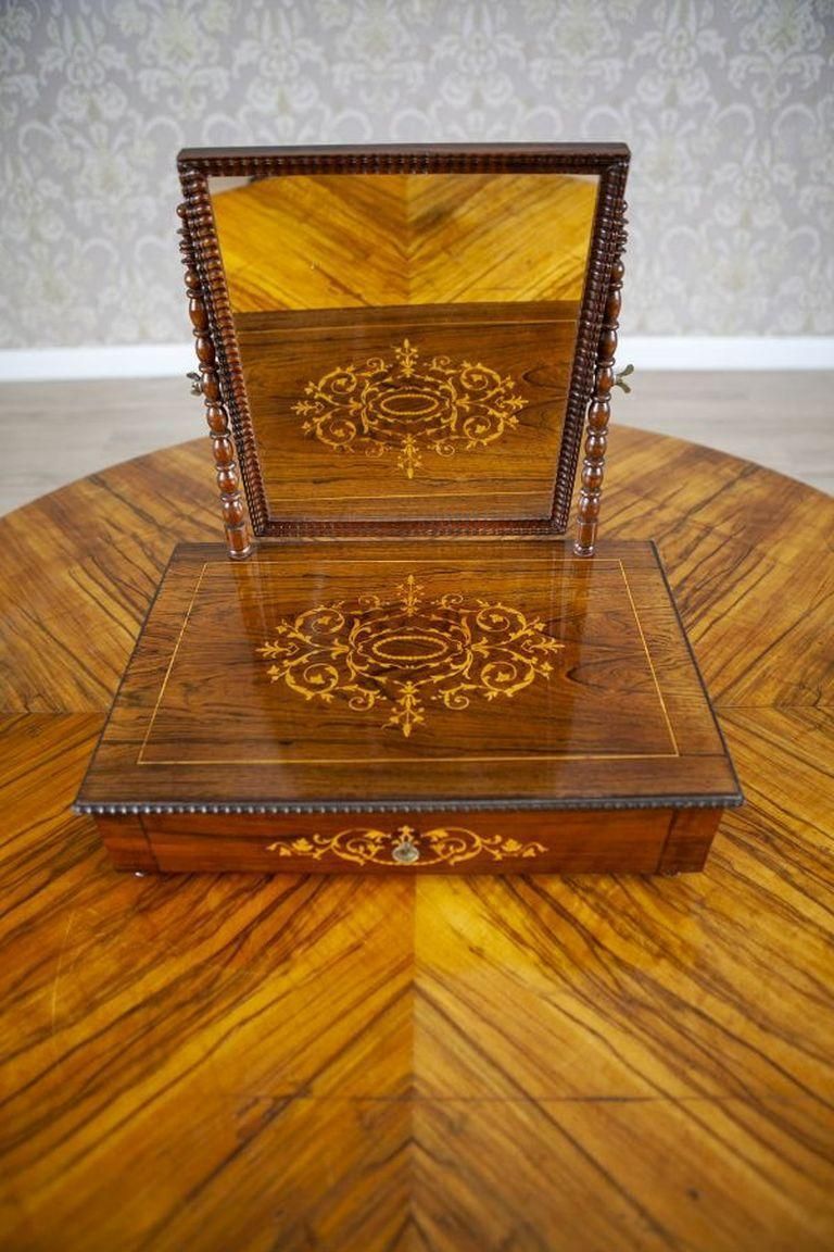 Portable, Inlaid Rosewood Dressing Table From The 1910 1920s photo Furniture