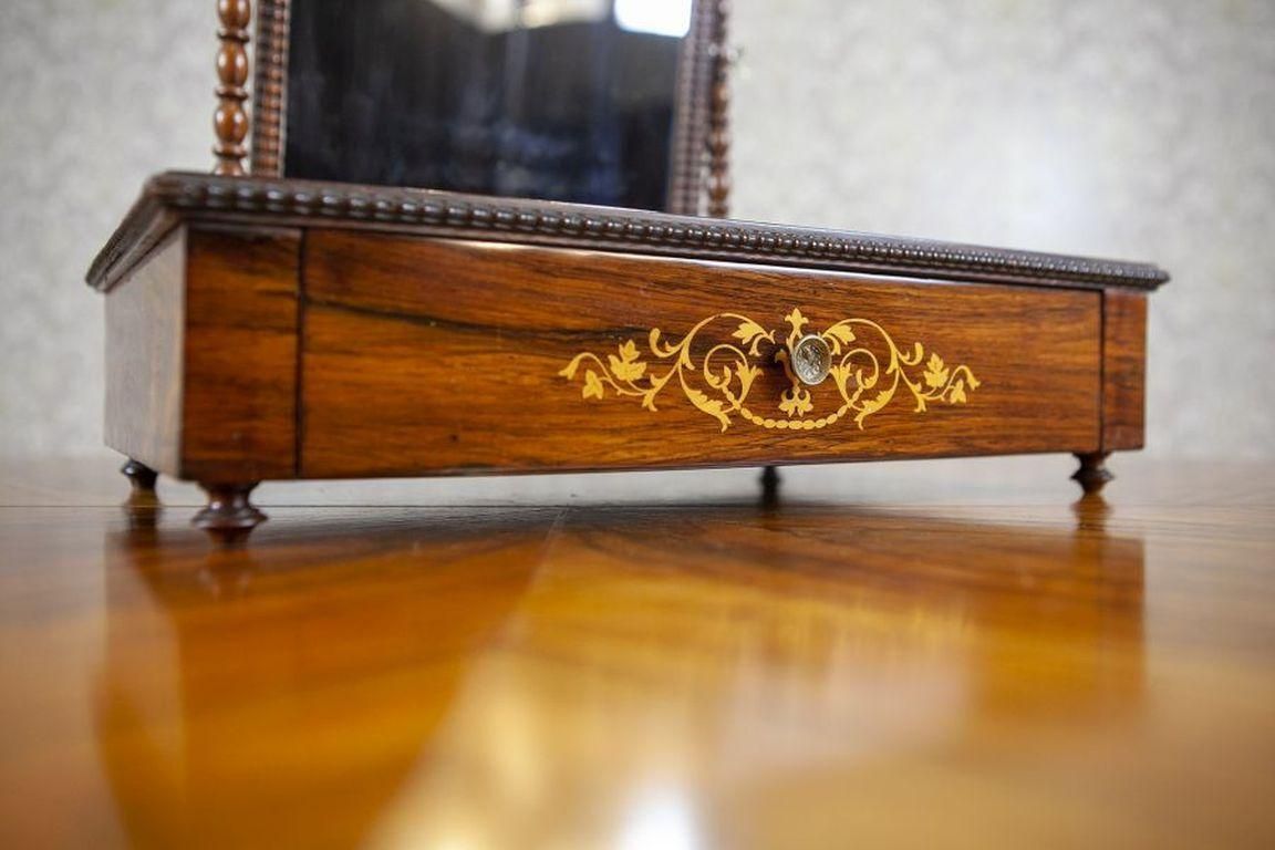 Portable, Inlaid Rosewood Dressing Table From The 1910 1920s photo vintage