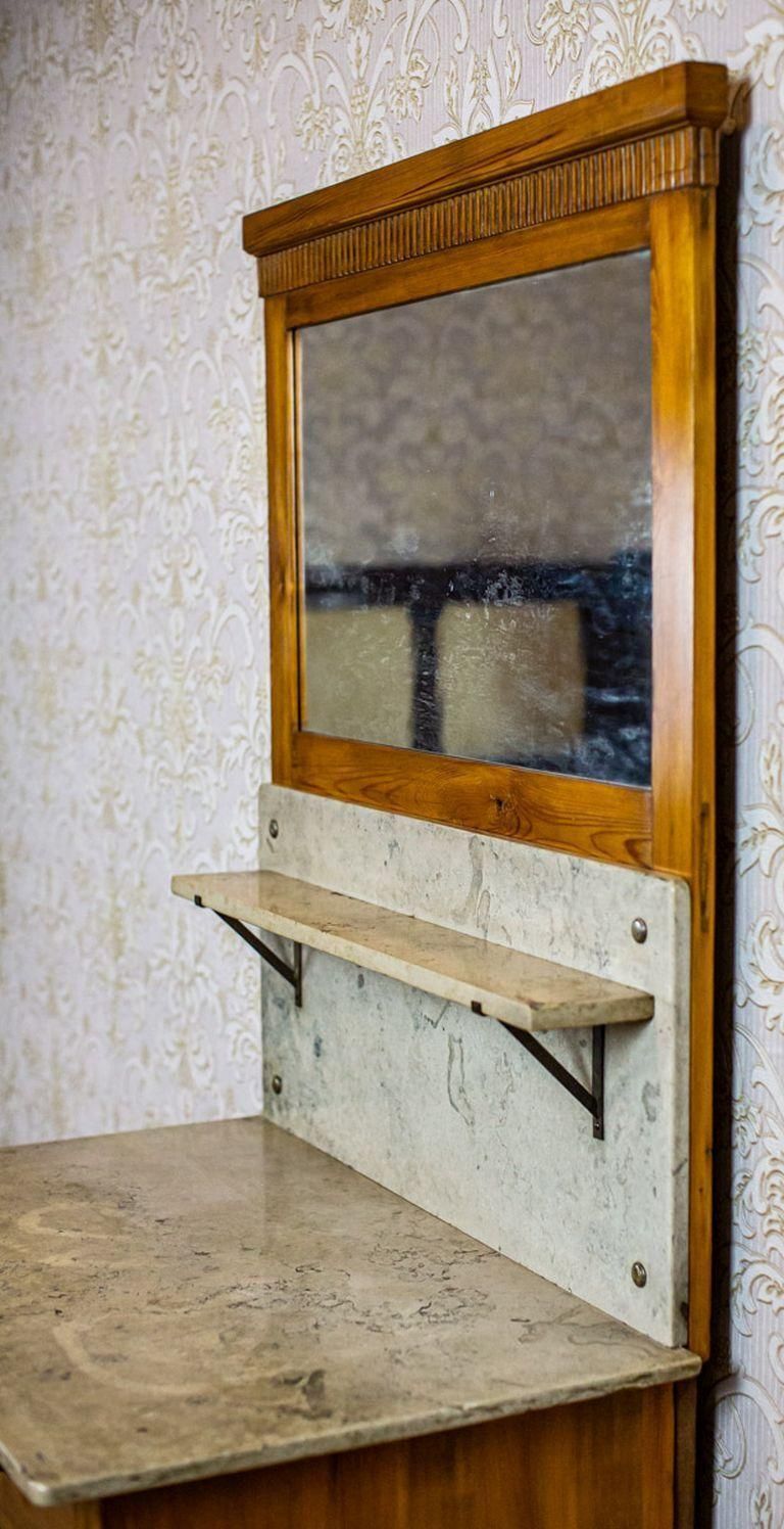 Art Nouveau Pine Dresser Turned Into Vanity From The Early 20th Century photo 1376.0
