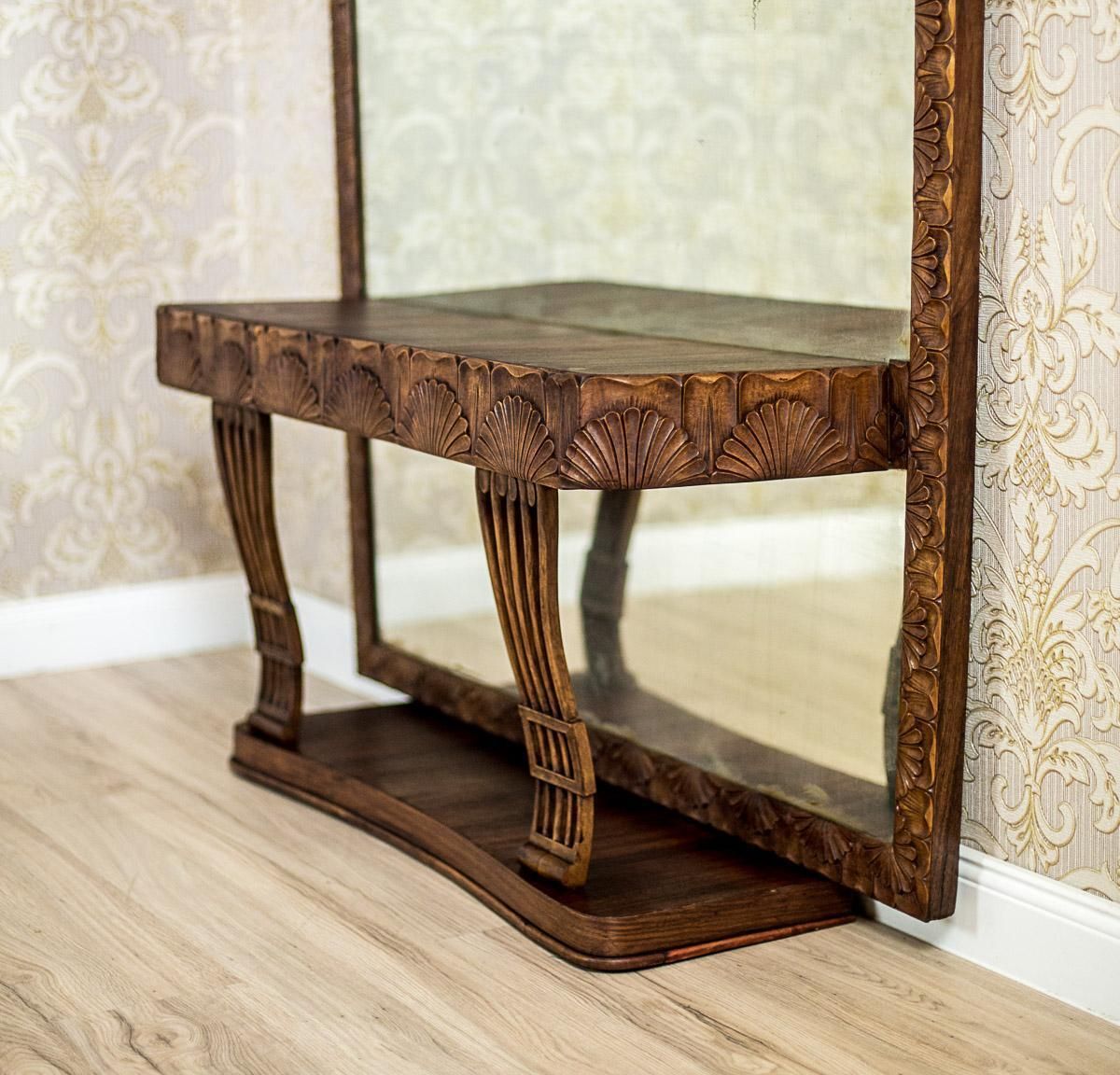 Art Nouveau Pearwood Vanity Table With Mirror Circa 1910 photo furniture