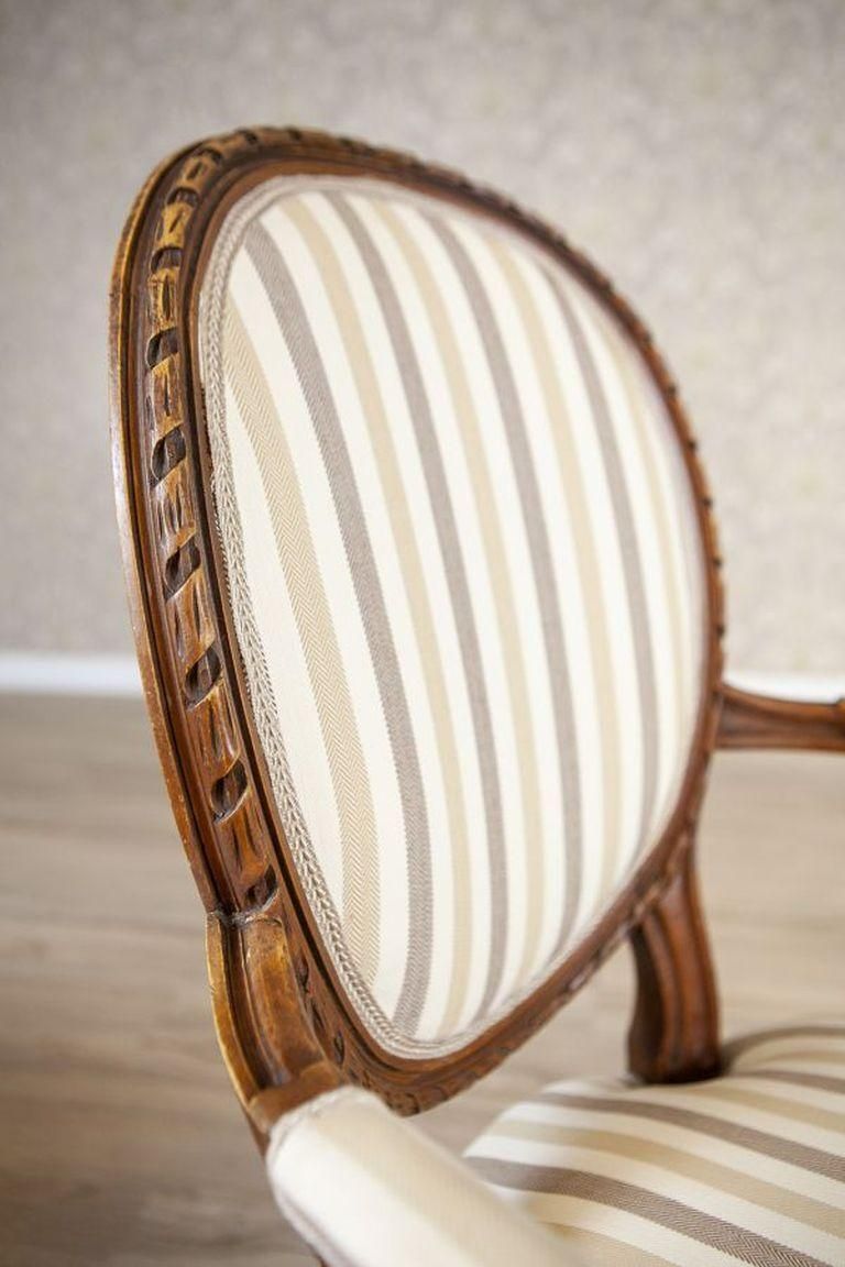 French Louis XVI Walnut Armchair From The Early 19th Century photo vinterior