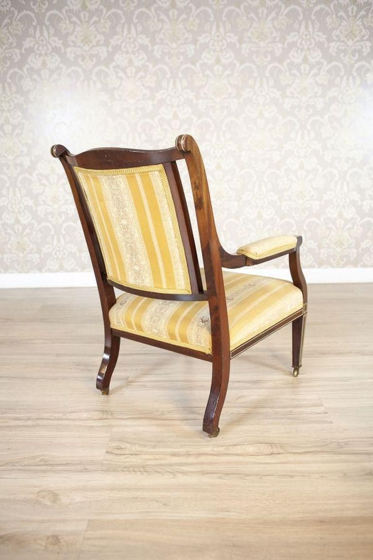 Pair Of 19th Century English Armchairs In Sheraton Style photo vinterior