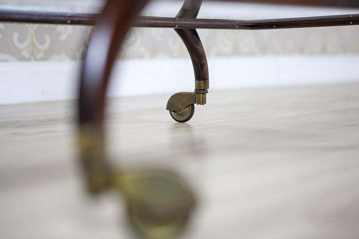 photo buy Dark Brown Beech Side Table / Liquor Cabinet From The Late 20th Century On Rolls