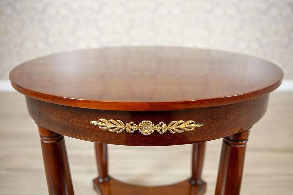 Biedermeier Mahogany Oval Side Table From The Late 19th Century photo Furniture