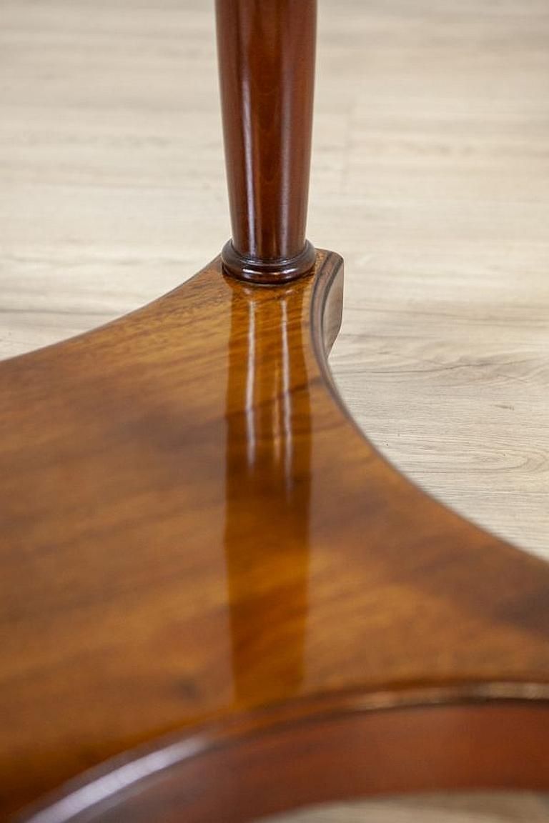 photo for sale Biedermeier Mahogany Oval Side Table From The Late 19th Century