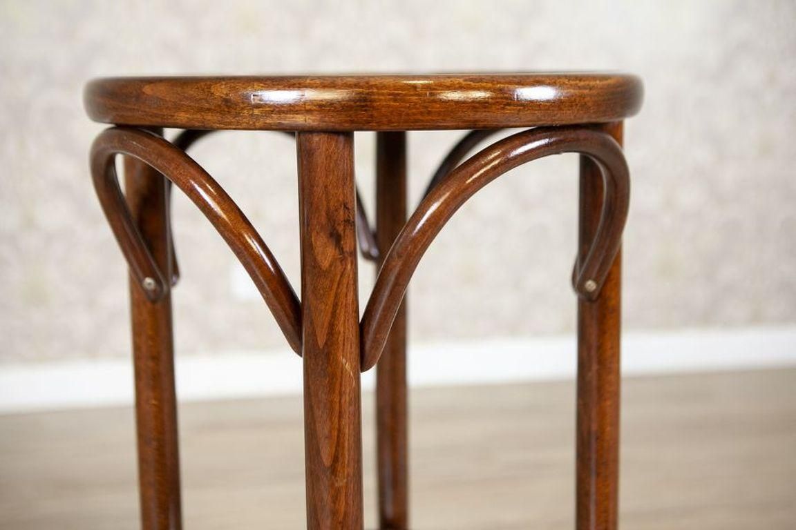Thonet Stylized Beech Wood Bar Stool, Circa 1980 1990 photo Furniture