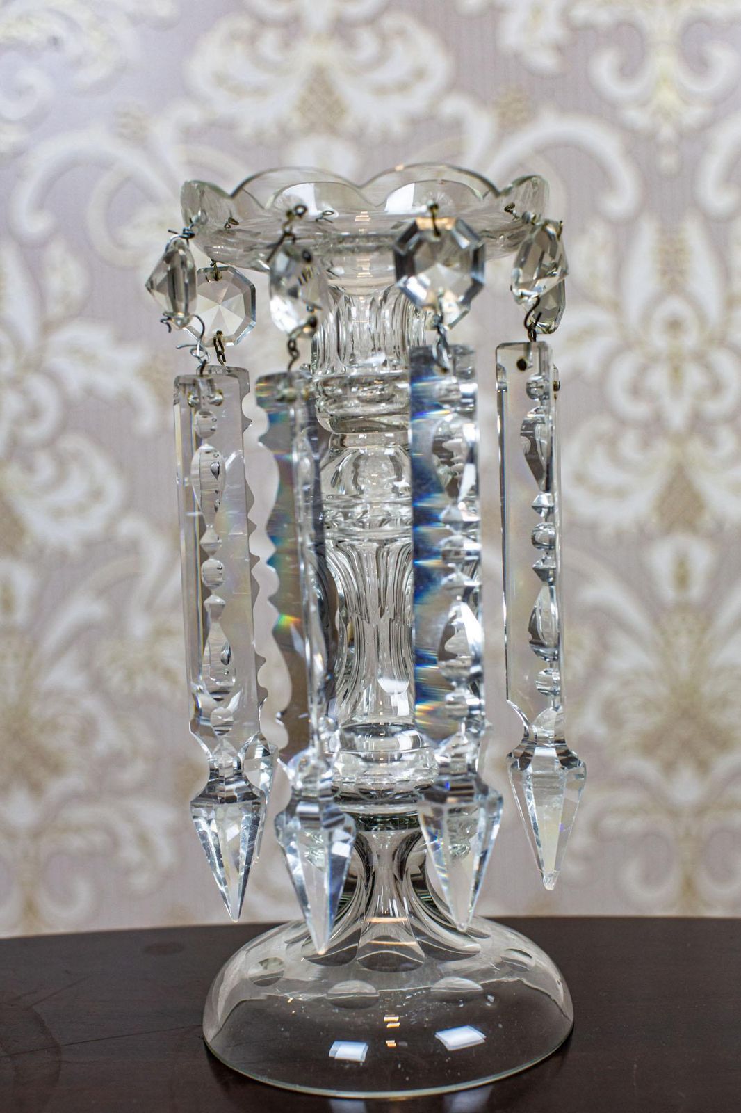 photo furniture Crystal Candelabra From The Early 20th Century