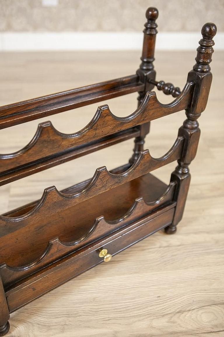 Oak Wine Rack From The Early 20th Century In Dark Brown photo 516.0