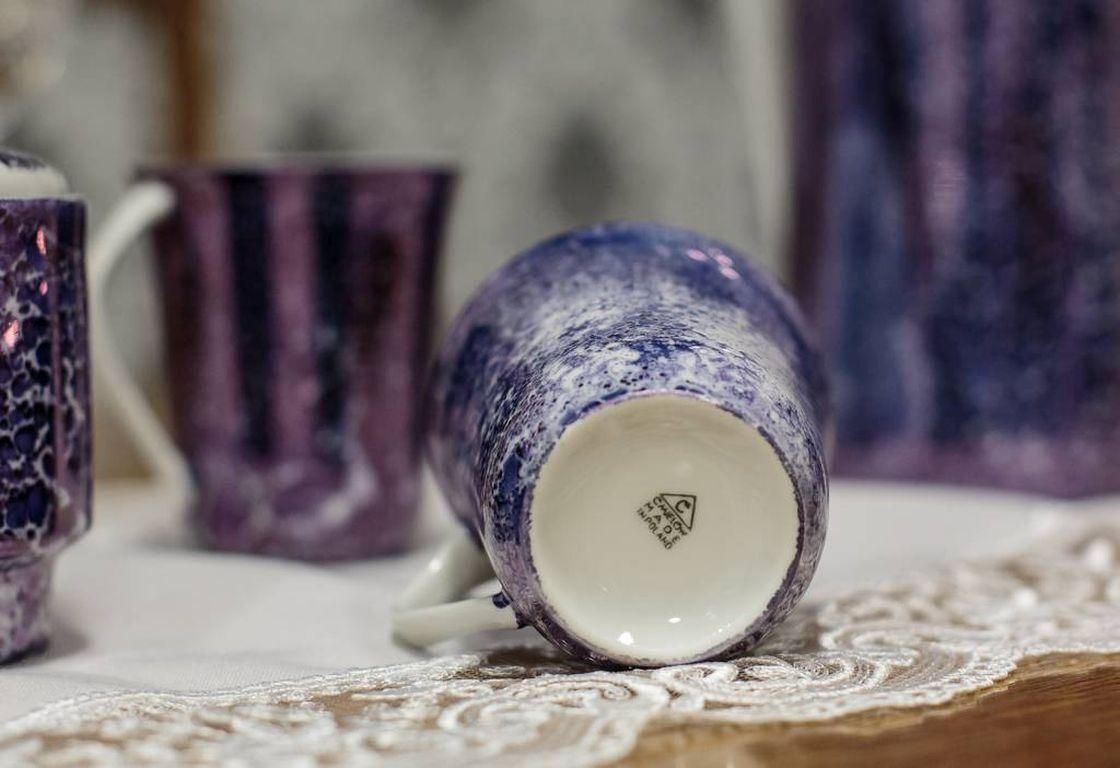 ćmielów, Porcelain Coffee Set From The Period Of The Polish People’s Republic photo vinterior