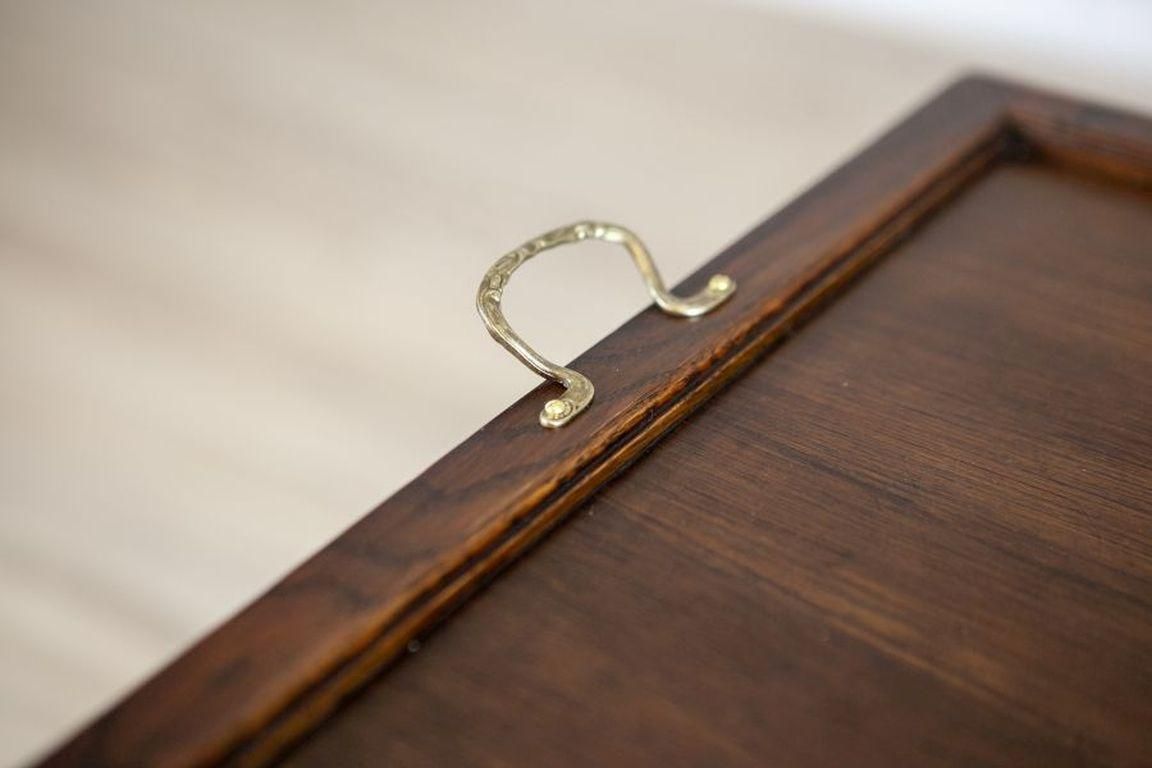 photo furniture Oak Tea Cabinet With Tray From The Early 20th Century