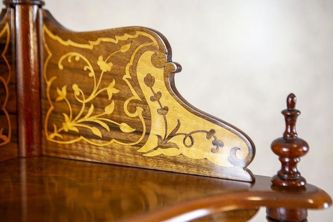Inlaid Corner étagère From The Late 19th Century photo vinterior