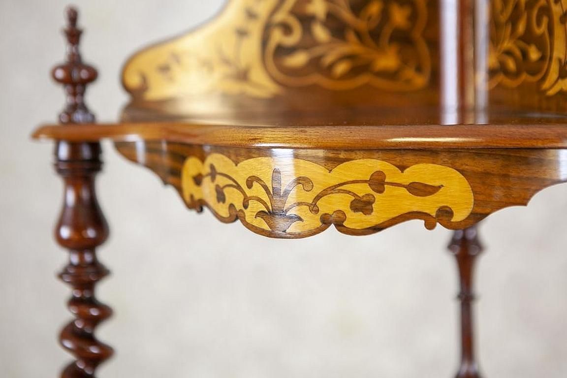 Inlaid Corner étagère From The Late 19th Century photo buy