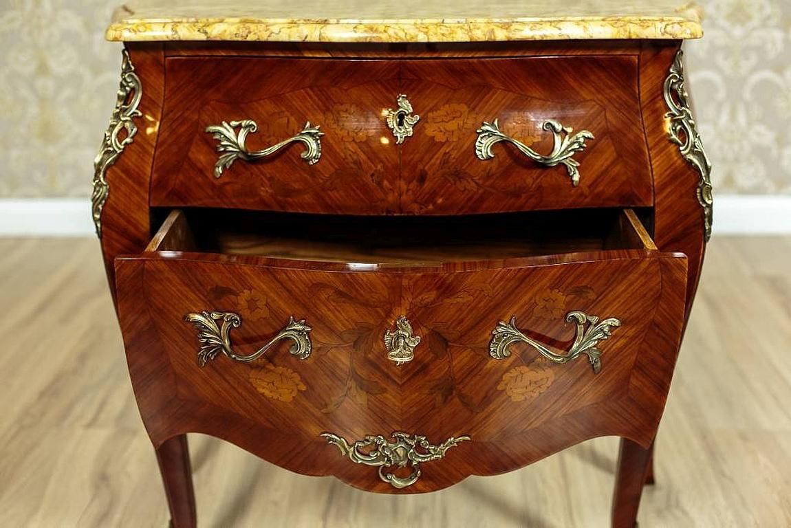 Neo Rococo Inlaid Dresser Veneered With Mahogany, Circa 1930 photo 1720.0