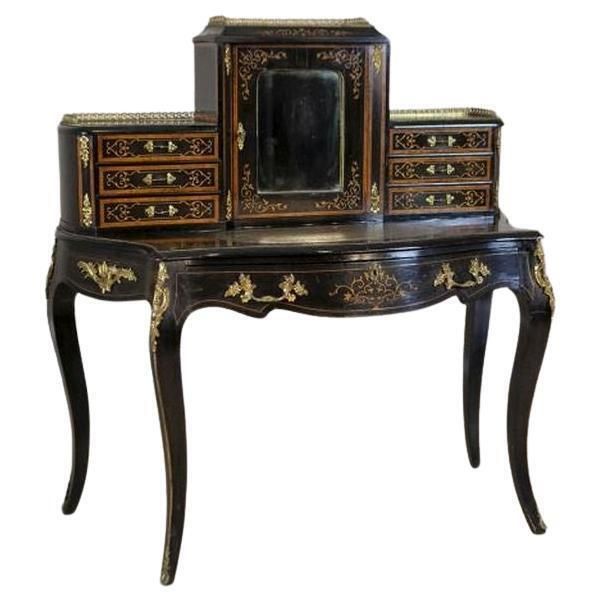 20th Century Mahogany & Pine Wood Vennered With Mahogany Ladies' Secretary Desk photo furniture