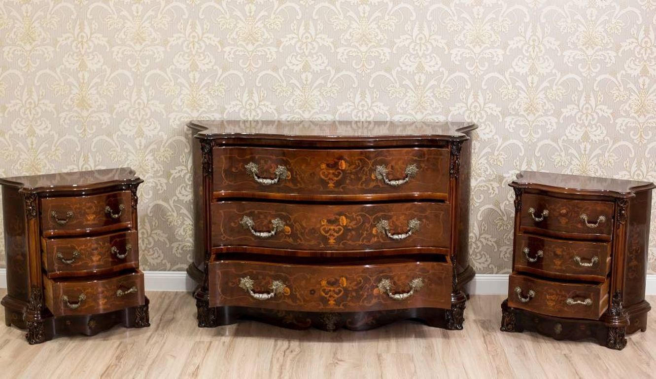 Stylish Walnut Dresser From The 2nd Half Of The 20th Century photo furniture