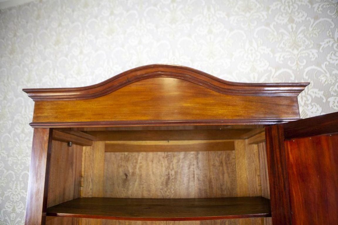 20th Century Mahogany Linen Press With Mirror photo buy
