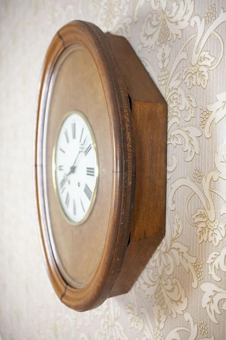 Antique Wall Clock From The Interwar Period photo for sale