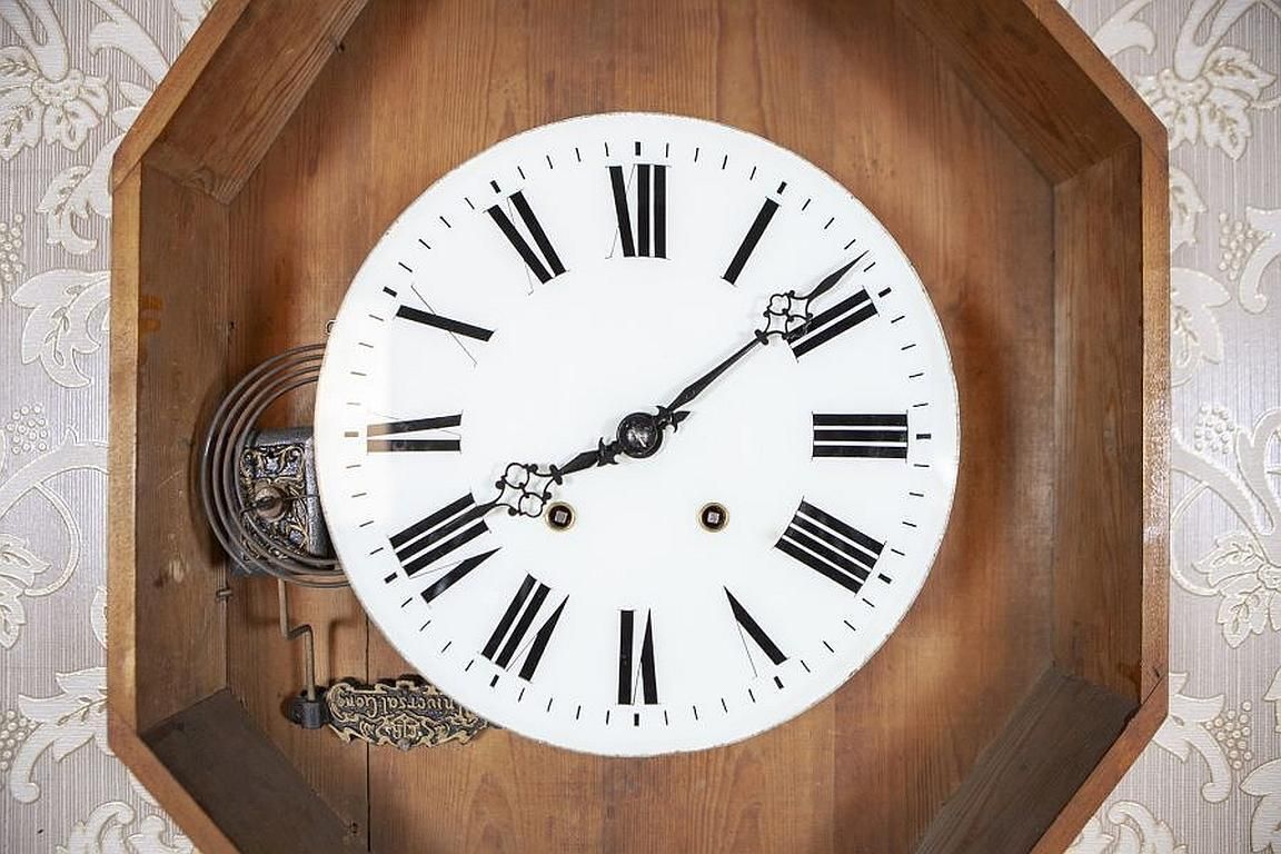 Antique Wall Clock From The Interwar Period photo vinterior