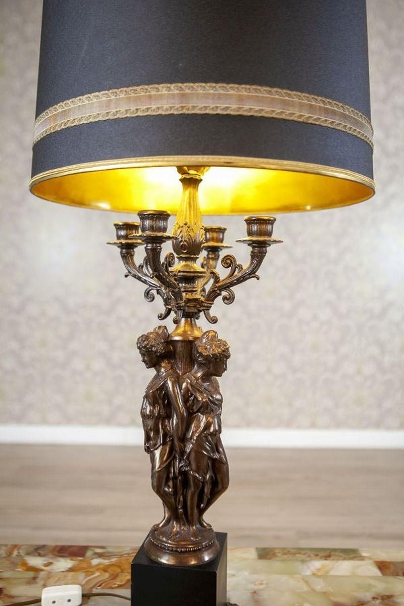 photo for sale Mid Century Modern Desk Lamp From The Middle Of 20th Century In Black