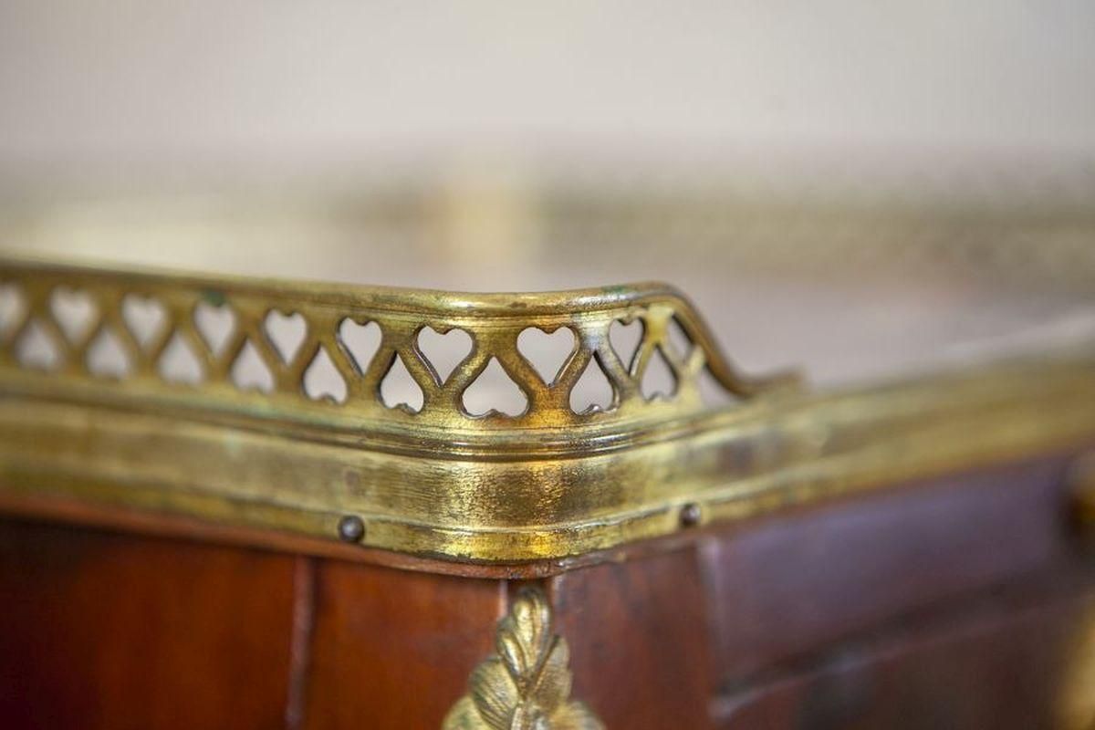 Furniture Louis XV Walnut Nightstand From The Turn Of The Centuries photo