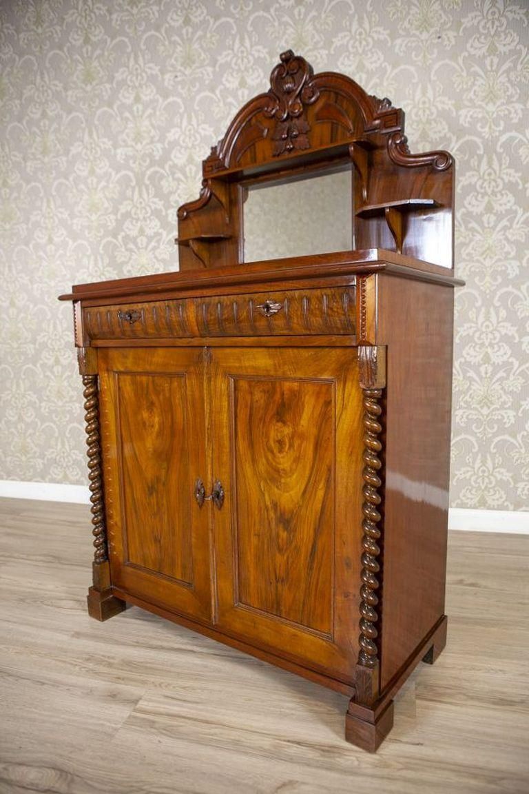 19th Century Eclectic Softwood Buffet Veneered With Walnut photo for sale