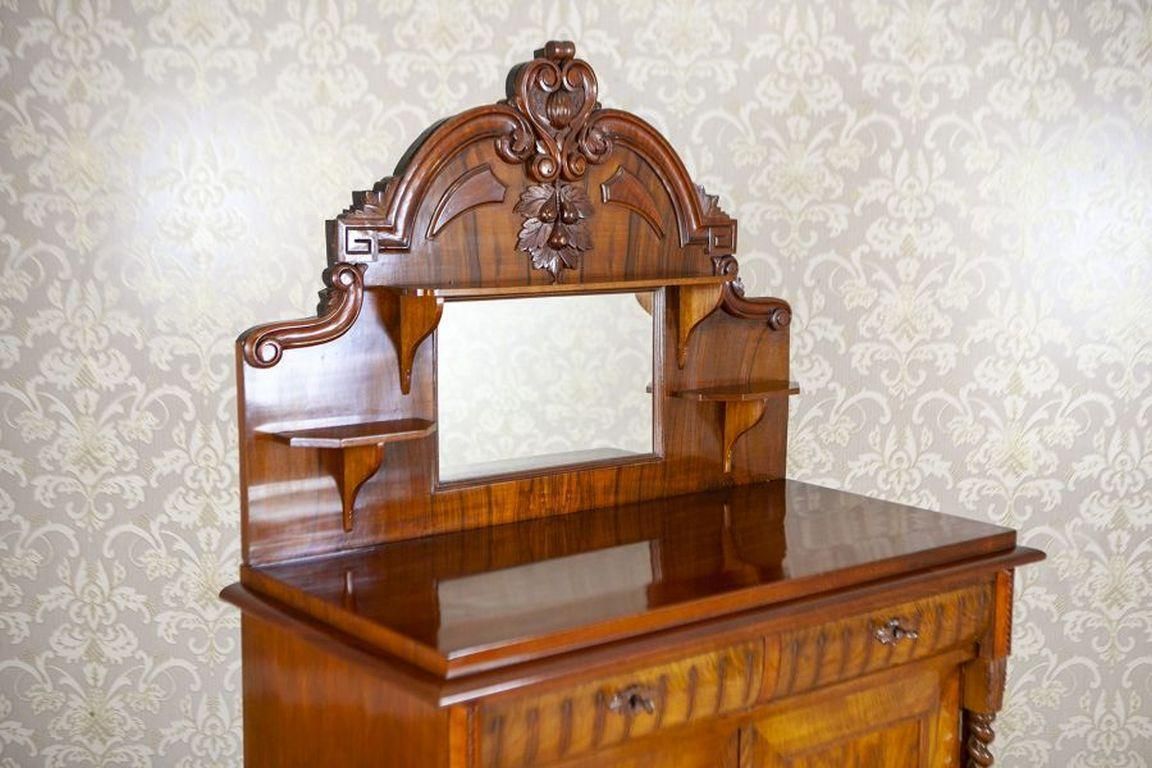 19th Century Eclectic Softwood Buffet Veneered With Walnut photo Furniture