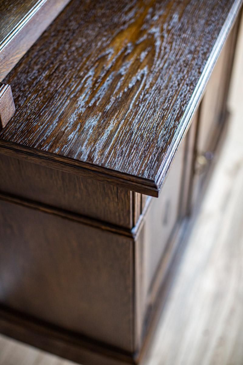 photo furniture Oak Wood & Veneer Sideboard From The Interwar Period