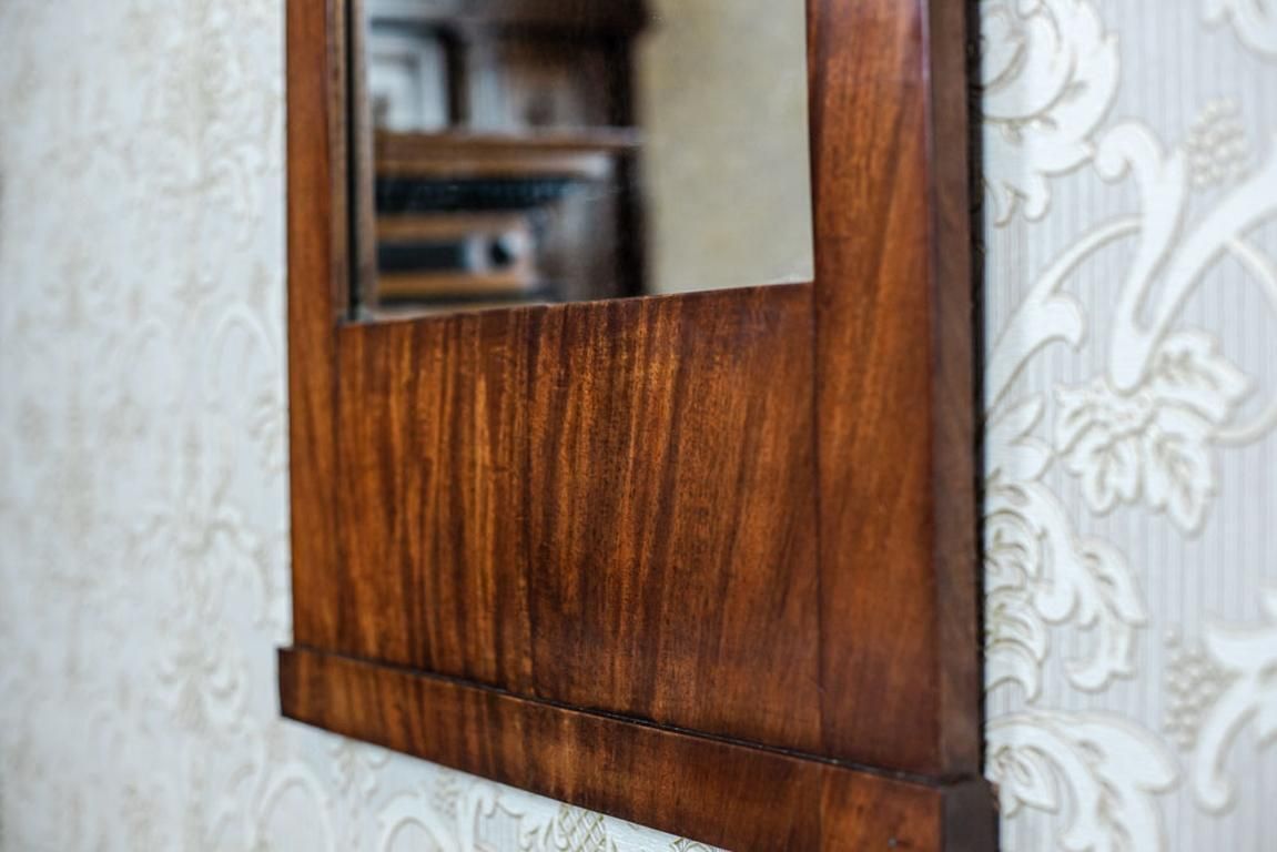 Biedermeier Pier Glass In Mahogany Veneer Frame, Late 19th Century photo Home Decor