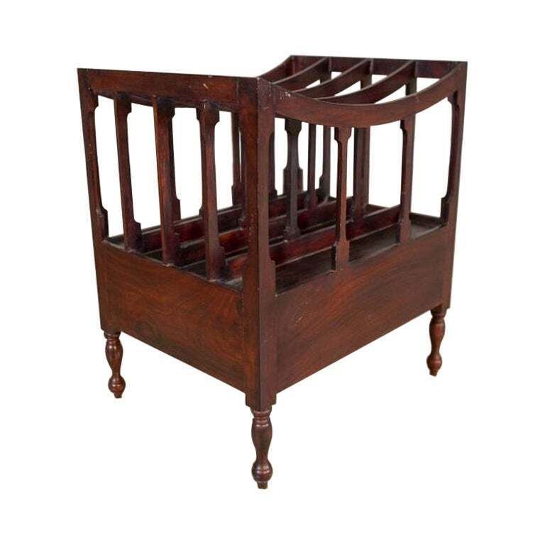 Walnut Magazine Rack From The Mid. 20th Century