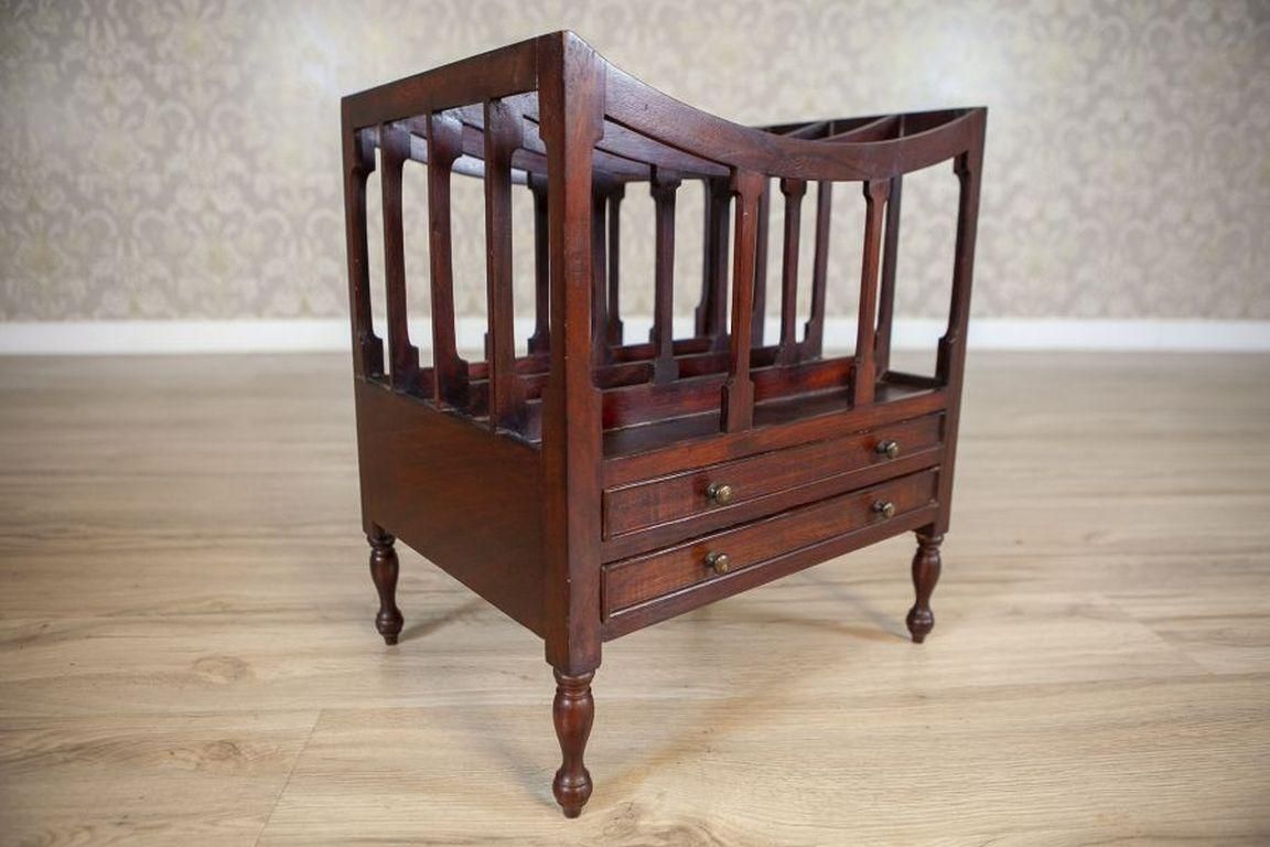 Walnut Magazine Rack From The Mid. 20th Century photo Home Decor