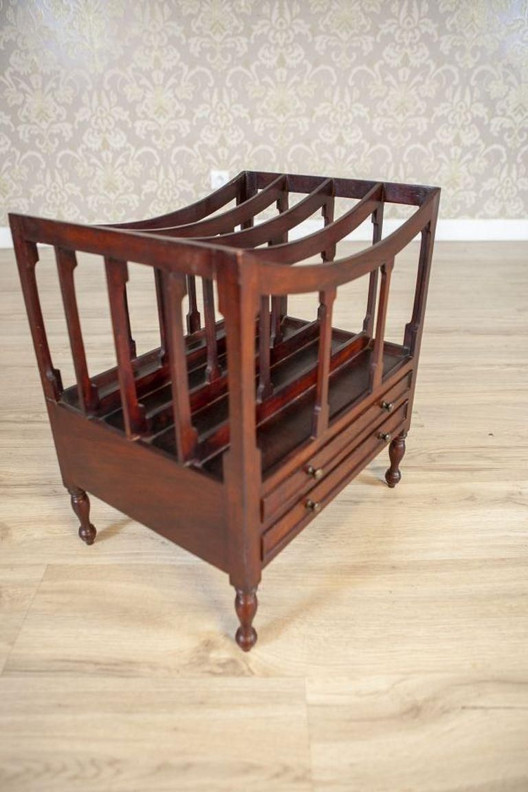 Walnut Magazine Rack From The Mid. 20th Century photo vinterior