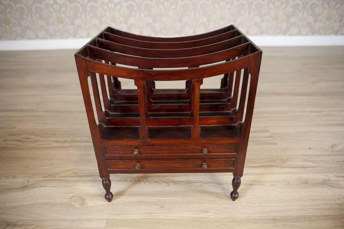 Walnut Magazine Rack From The Mid. 20th Century photo buy