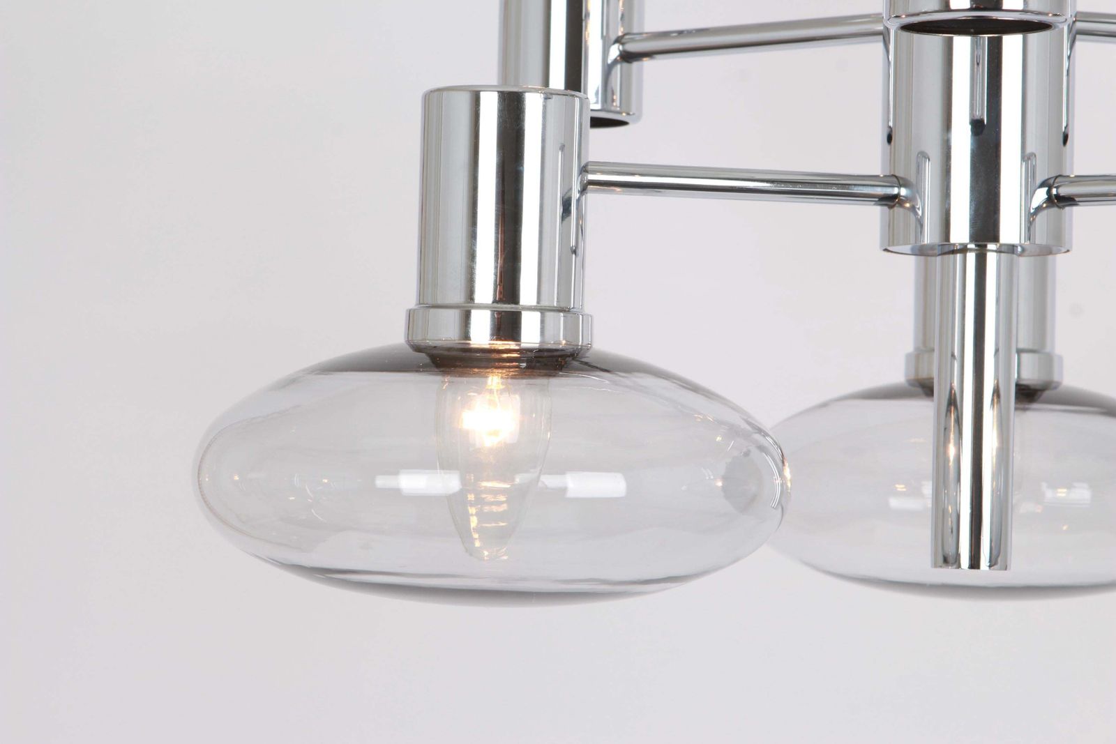 Sputnik Chrome  Chandelier By Doria , Germany, 1960s photo 1444.0
