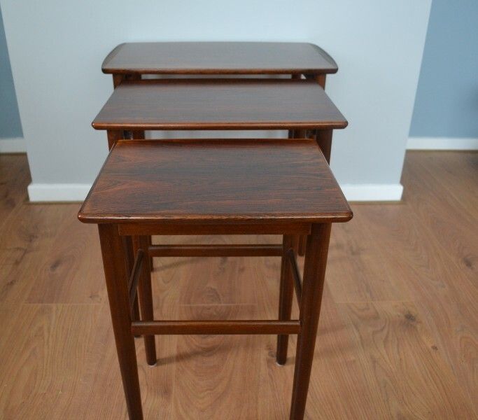 Mid Century Danish Rosewood Nest Of Tables photo Furniture