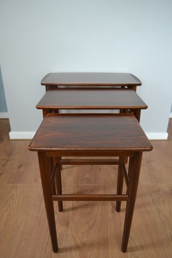 Mid Century Danish Rosewood Nest Of Tables photo 290.0