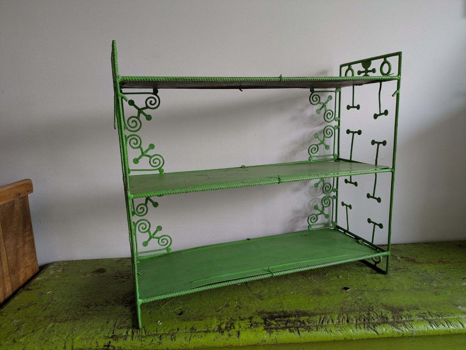 Shelf Table Top Bookcase Shelves Art Deco Vtg photo 210.0