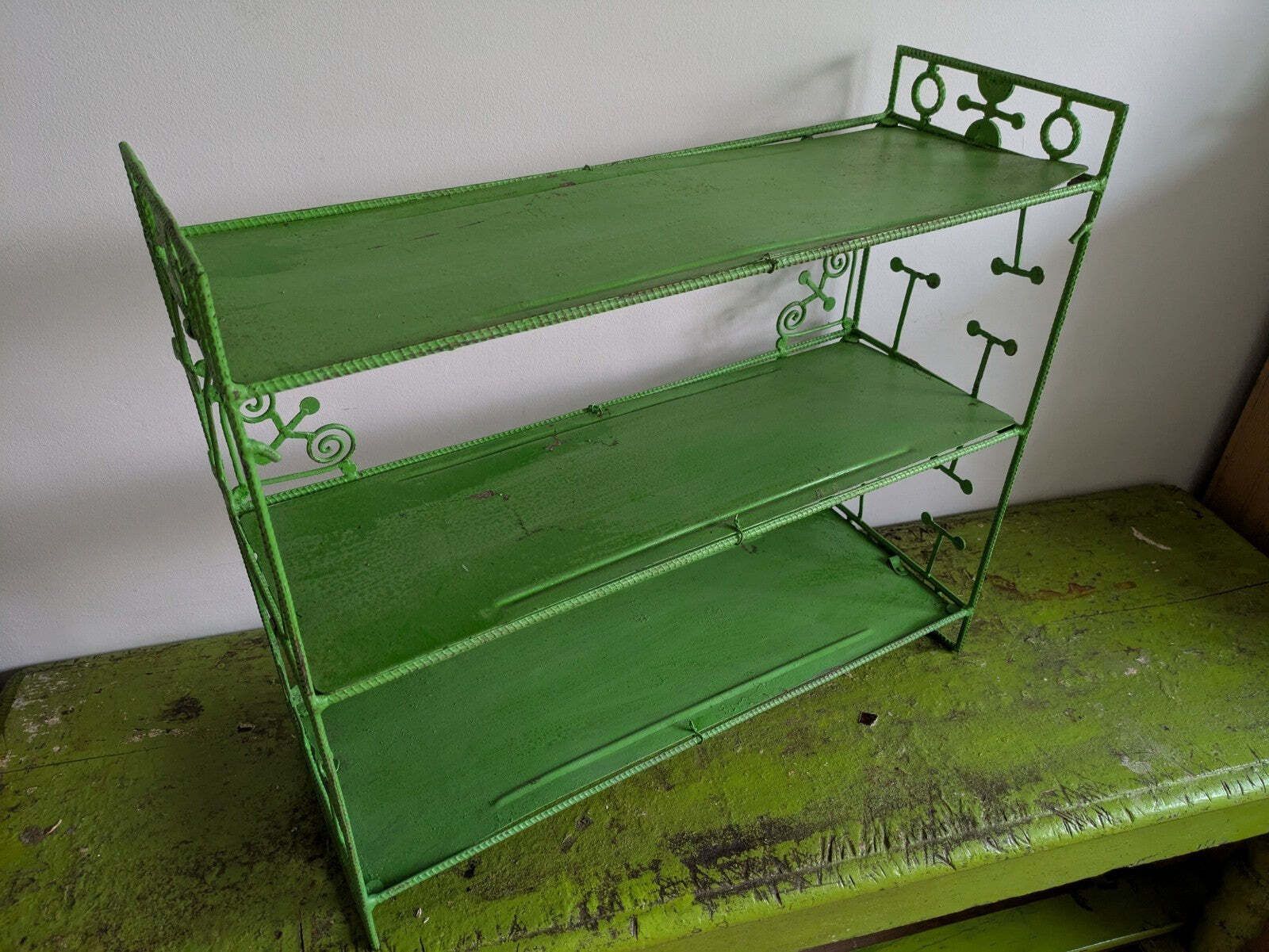 Shelf Table Top Bookcase Shelves Art Deco Vtg photo vinterior