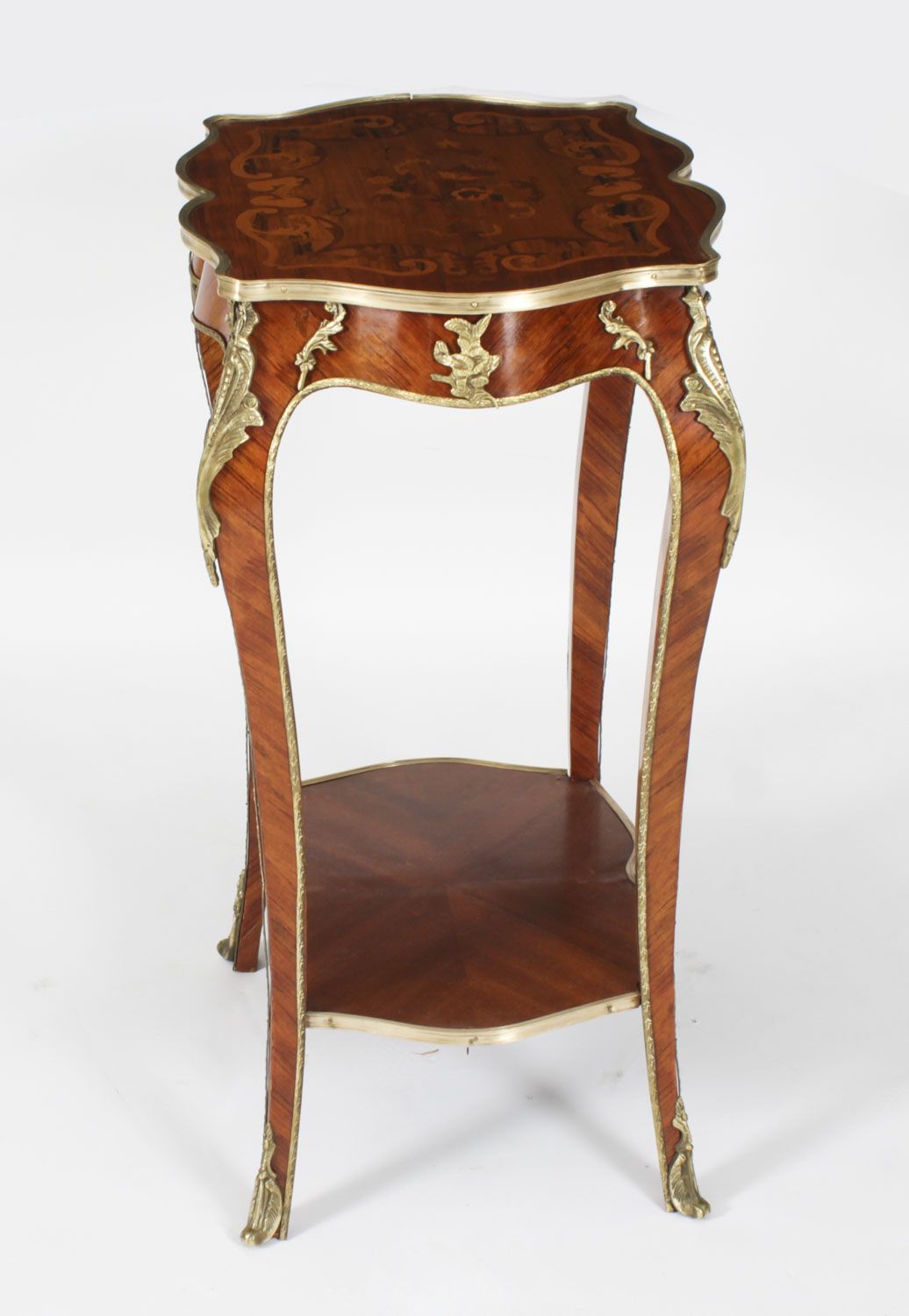 Antique French Louis Revival  Marqutry Ormolu Occasional Table C.1850 photo Furniture