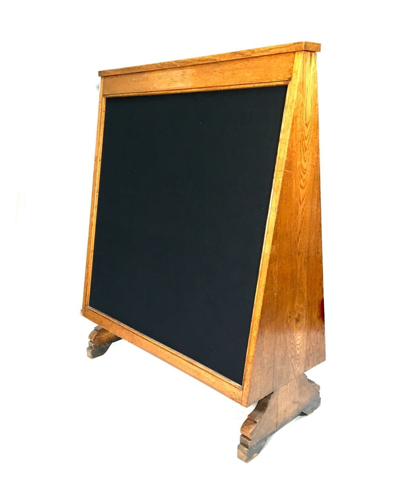 Antique Large 1930s Framed Wood Oak Notice Board Library School Used Restaurant photo furniture