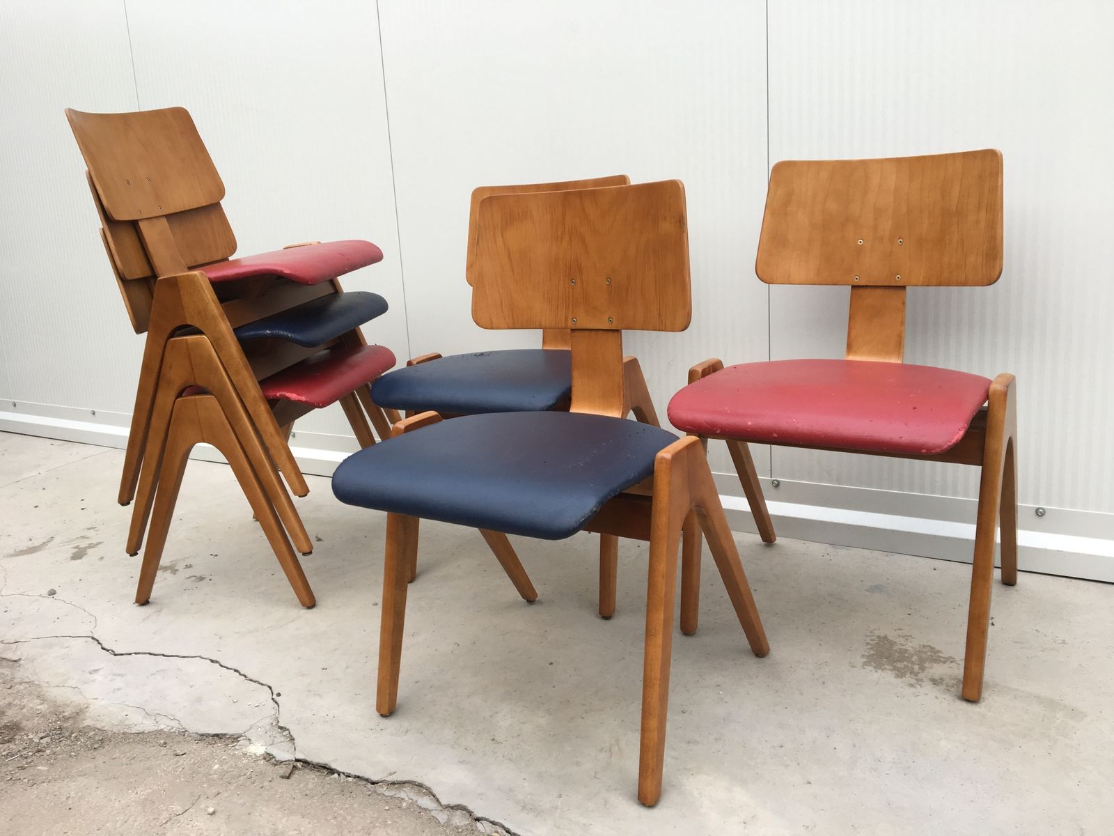 Mid Century Hillestak Chair By Robin Day, 1950s, Set Of 6